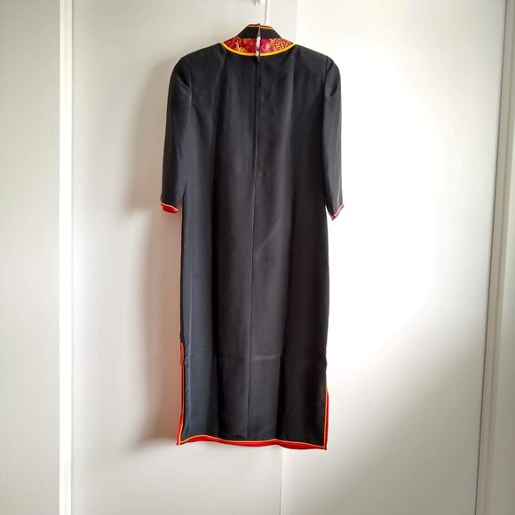 vintage 70s qi pao cheong sam dress NWOT - Picture 2 of 10
